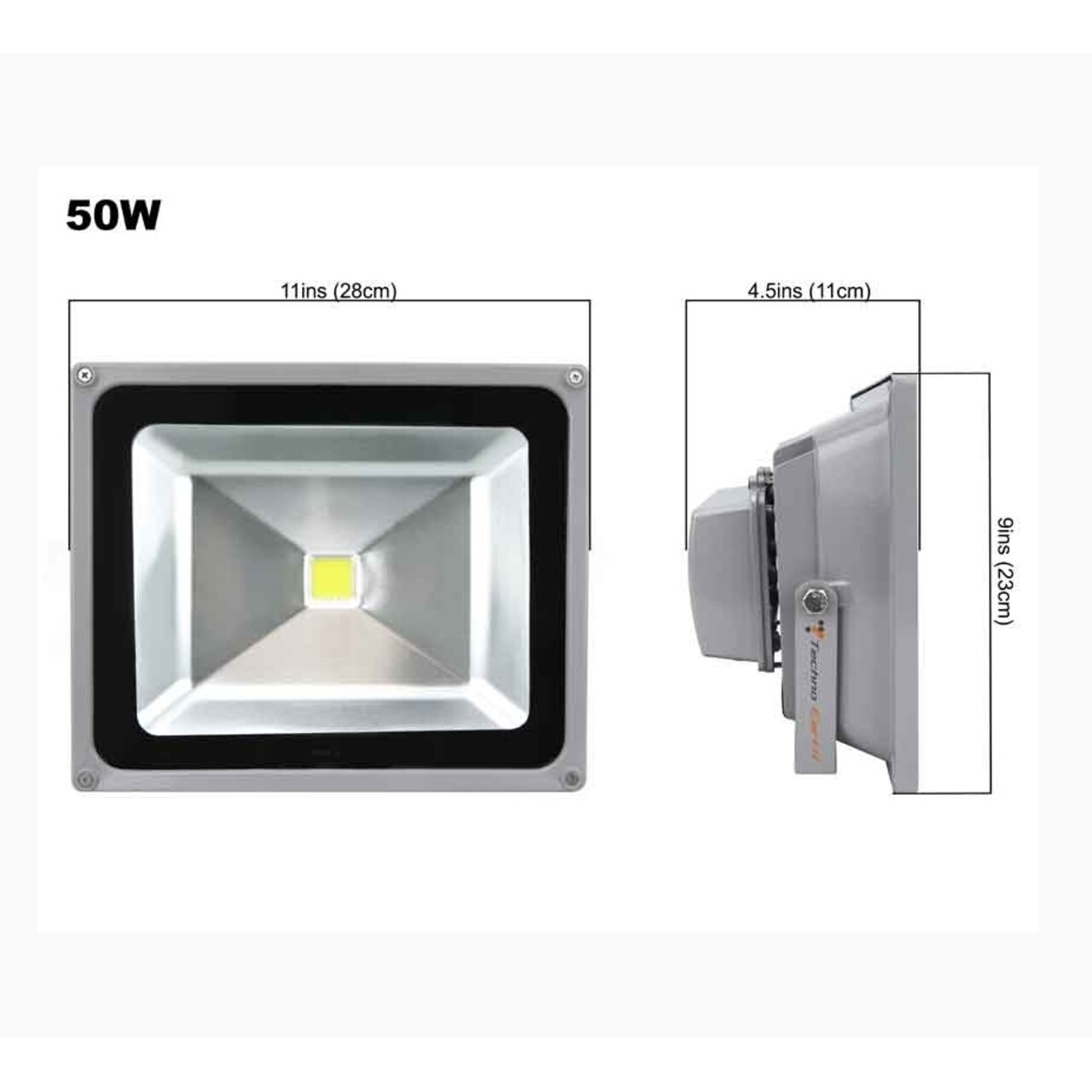 TECHNO EARTH White LED Flood Light Outdoor Waterproof Spotlight